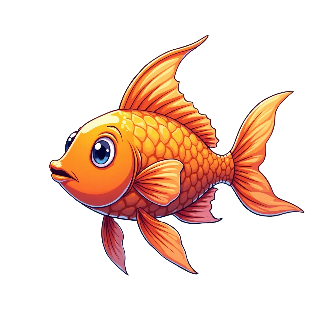 Golden Fish Illustration